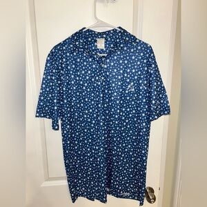 Rhoback Navy Star Pattern Men's Shirt